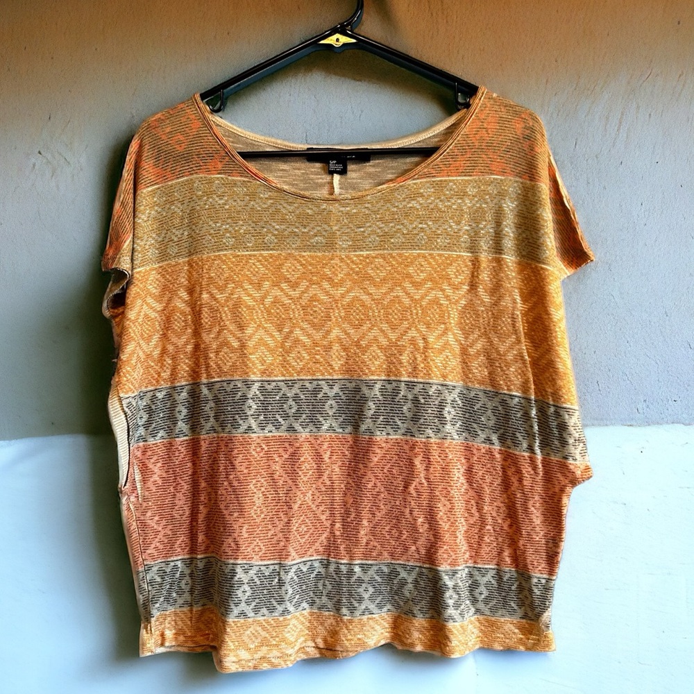 Boxy Tribal Print Top